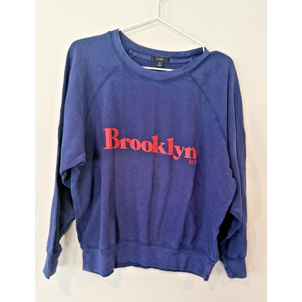 J. CREW Brooklyn Crewneck Sweatshirt Women’s Size Small 2808